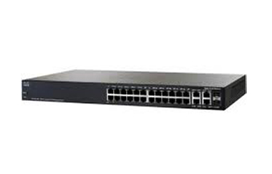 SG300-28 28-PORT 10/100/1000 PORTS WITH 2 COMBO MINI-GBIC PORTS