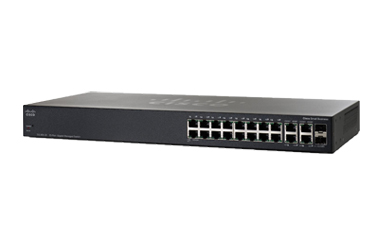 SG 300-20 20-PORT 10/100/1000 PORTS WITH 2 COMBO MINI-GBIC PORTS