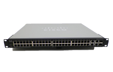 SF 300-48P 48-PORT 10/100 POE PORTS + 4 10/100/1000 PORTS SHARE 2 COMBO MINI-GBIC PORTS